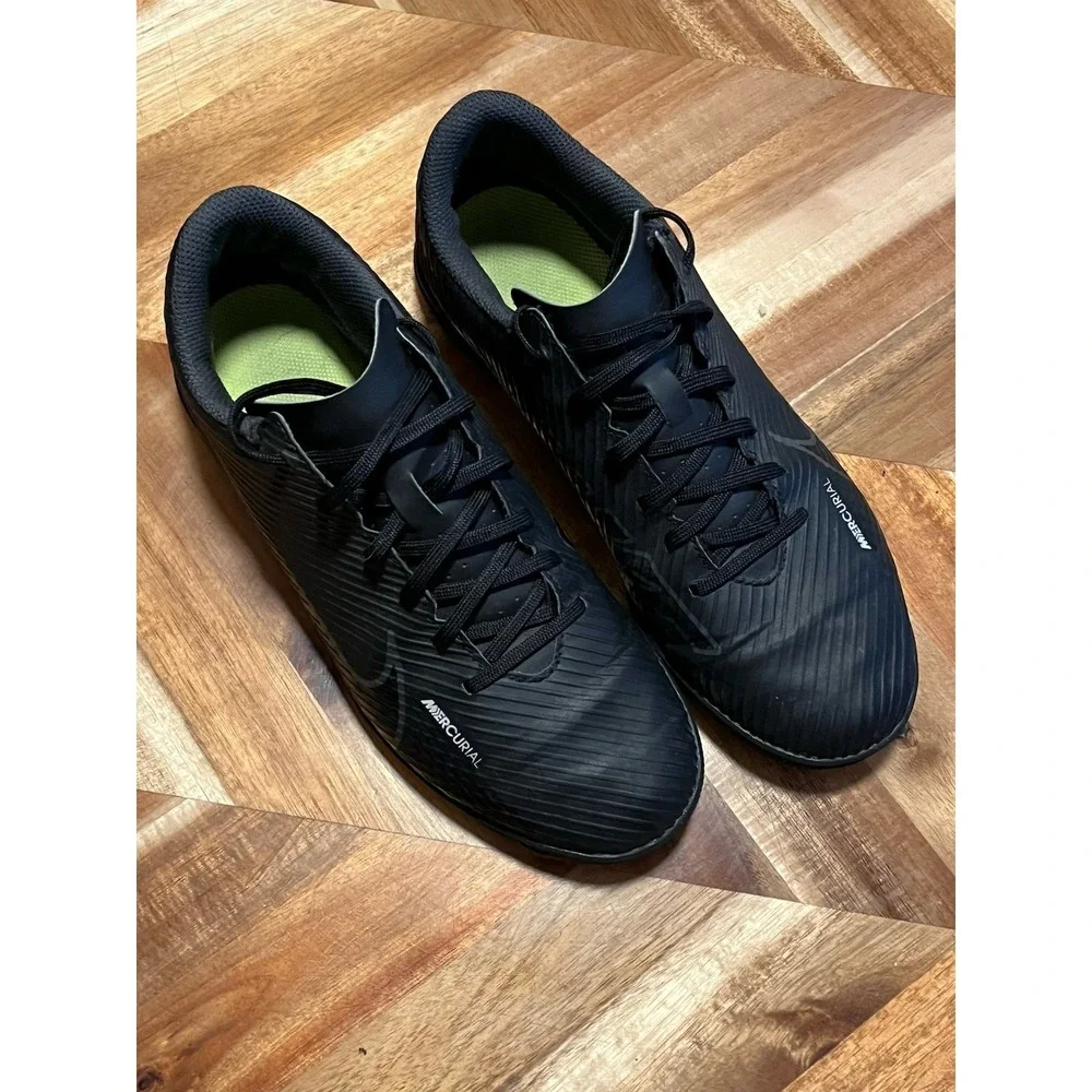 Nike Vapor 15 Club IC Indoor Football Soccer Shoes Black US 7 (DJ5969‎ 001)